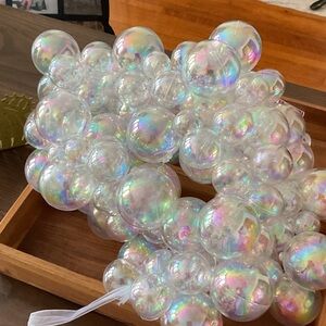 Iridescent Bubble plastic Ornament Garland